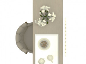 modern wooden dresser 3D मॉडल