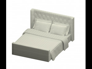 modern bed Modèle 3D