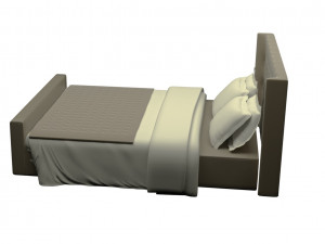 modern bed Model 3D