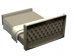 modern bed Model 3D