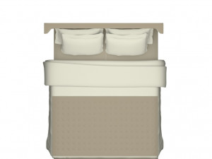 modern bed Model 3D