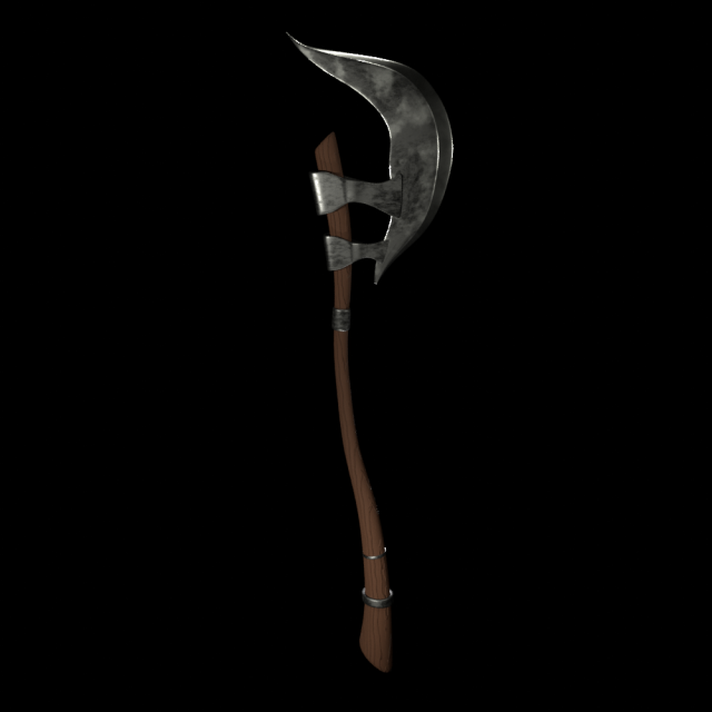 battle ax Modelo 3D .c4d .max .obj .3ds .fbx .stl .blend 