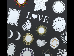 pacchetto specchi 01 Modello 3D