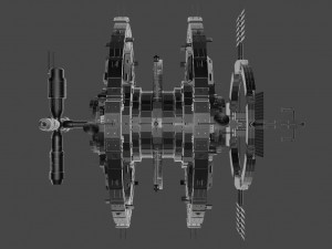 Spaceship 3D Model