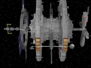 Spaceship 3D Model