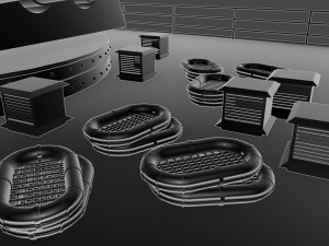 warship 3D-Modell