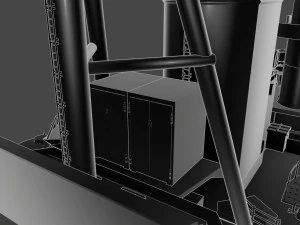 warship 3D Model