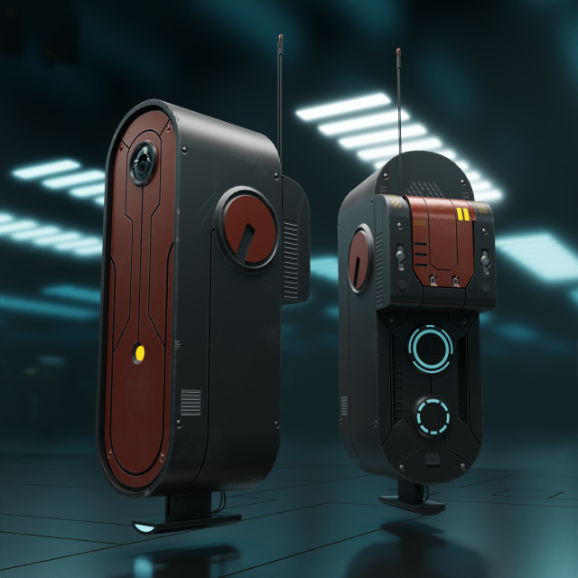 DRONE VX-01Z 3D 模型 .c4d .max .obj .3ds .fbx .stl .blend 