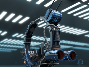 Sci-Fi Motorbike 3D Model