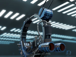 Moto de fic&ccedil;&atilde;o cient&iacute;fica Modelo 3D