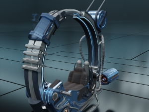 Sci-Fi Motorbike 3D Model