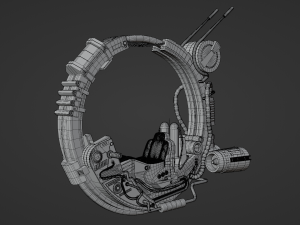 Sci-Fi Motorbike 3D Model