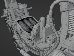 Sci-Fi Motorbike 3D Model