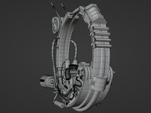 Sci-Fi Motorbike 3D Model