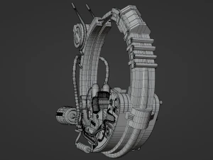 Moto de fic&ccedil;&atilde;o cient&iacute;fica Modelo 3D