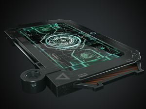 Sci-fi Tablet 3D 模型