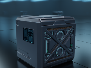 Sci-fi BOX 3D Model