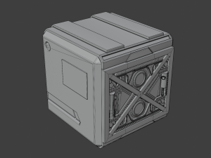 Sci-fi BOX Modelo 3D