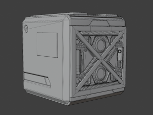 Sci-fi BOX Modelo 3D