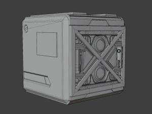 Sci-fi BOX 3D Model