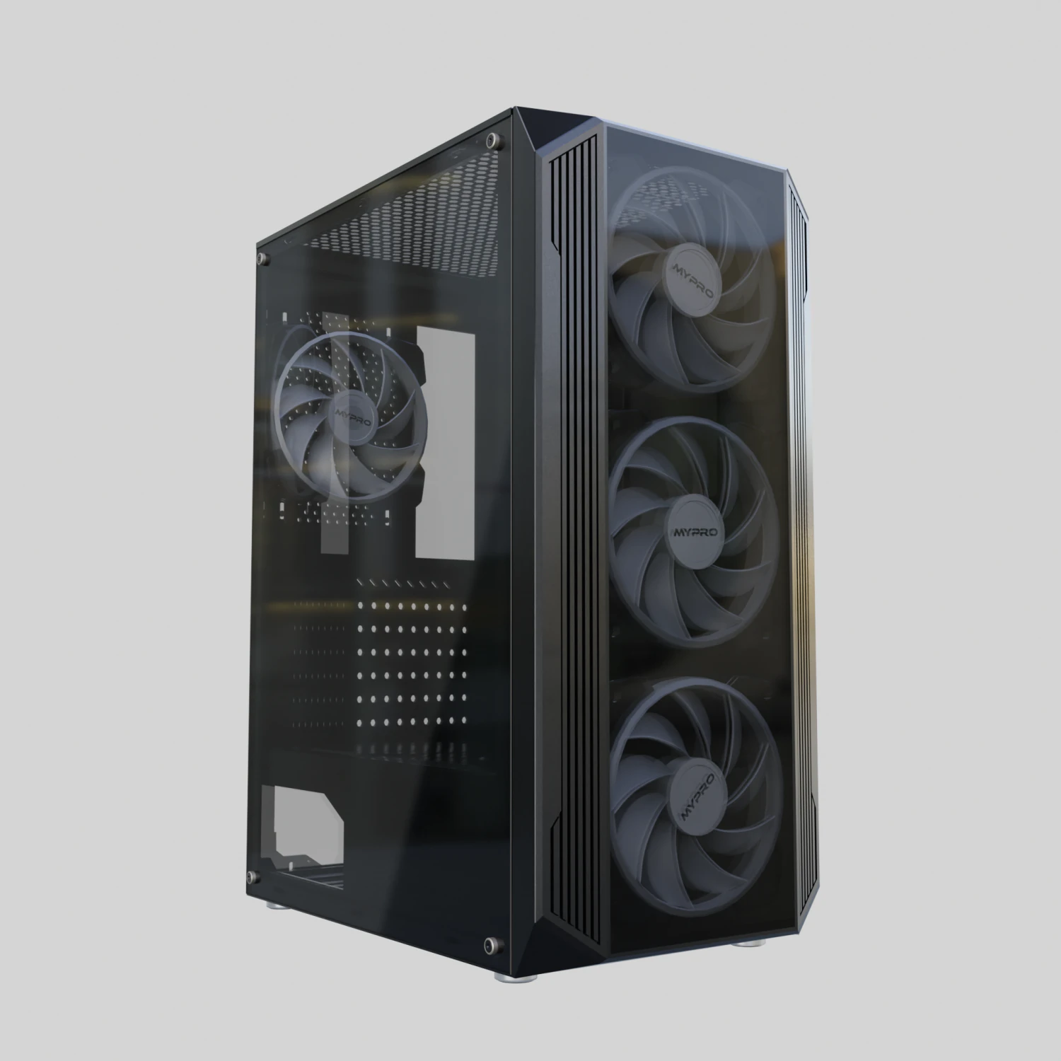 PC CASE 3D Model .c4d .max .obj .3ds .fbx .stl .blend 