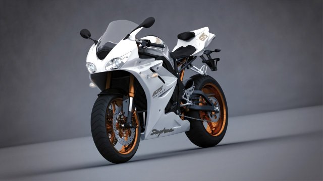 triumh daytona Modèle 3D .c4d .max .obj .3ds .fbx .stl .blend 