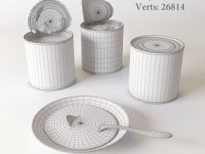 condensed milk Model 3D