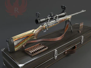 снайперская винтовка 3D Модель