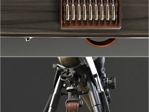 sniper rifle Model 3D