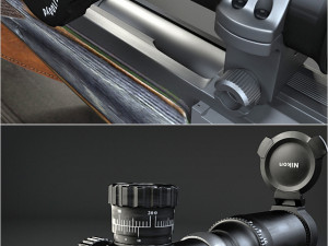 sniper rifle Model 3D