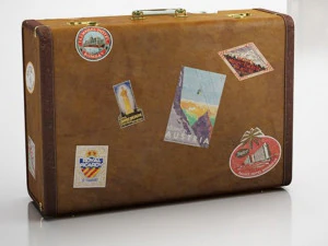 빈티지 여행가방 3D 모델