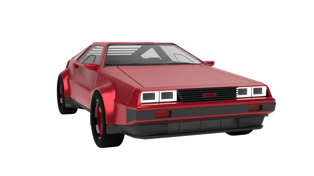 delorean dmc-12 Modèle 3D .c4d .max .obj .3ds .fbx .stl .blend 