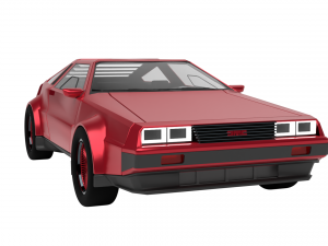 delorean dmc-12 3Dモデル