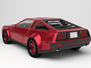 delorean dmc-12 Modèle 3D