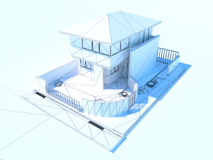 japanese family house 3Dモデル