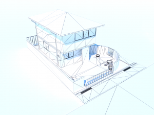 japanese family house 3Dモデル