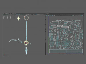 chopping spear 3D Model