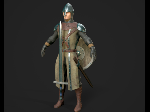 medieval swordsman 3D Модель