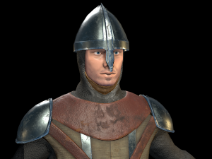 medieval swordsman 3D Model