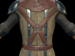 medieval swordsman 3D Model