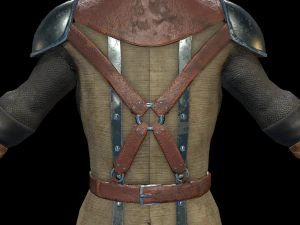 medieval swordsman 3D Model