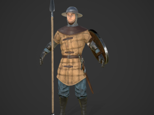 spearman medieval 3D Model