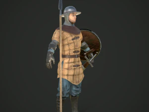 spearman medieval 3D Model