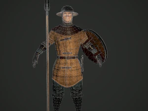 spearman medieval 3D Model