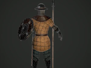 spearman medieval 3D Model