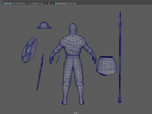 spearman medieval 3D 模型