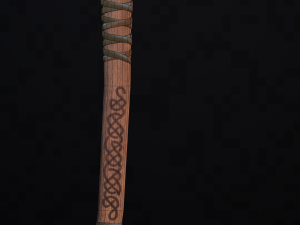 viking battle axe mammen game ready model 3D Model