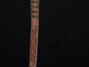 Modelo pronto para jogo de machado de batalha viking mammen Modelo 3D