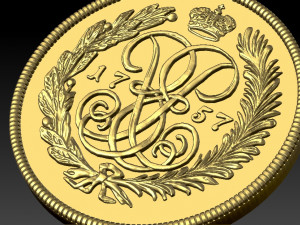 coin st george the victorious 3d 3D 模型