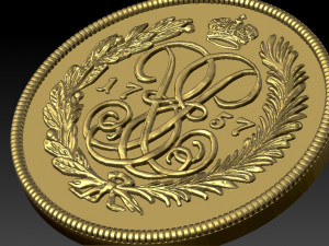 coin st george the victorious 3d 3D 模型